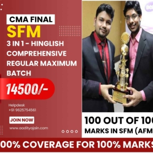 CMA FINAL SFM 3 in 1 Comprehensive Batch (Regular Maximum)