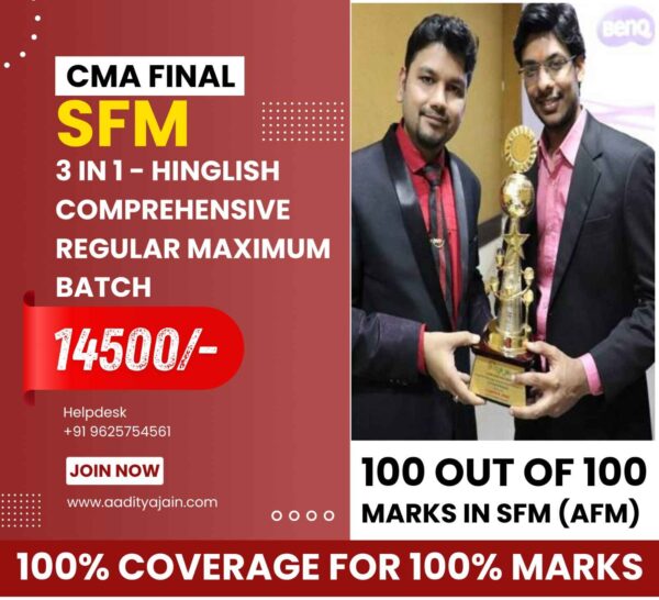 CMA FINAL SFM 3 in 1 Comprehensive Batch (Regular Maximum)