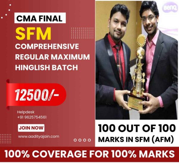 CMA FINAL SFM Comprehensive Batch (Regular Maximum)