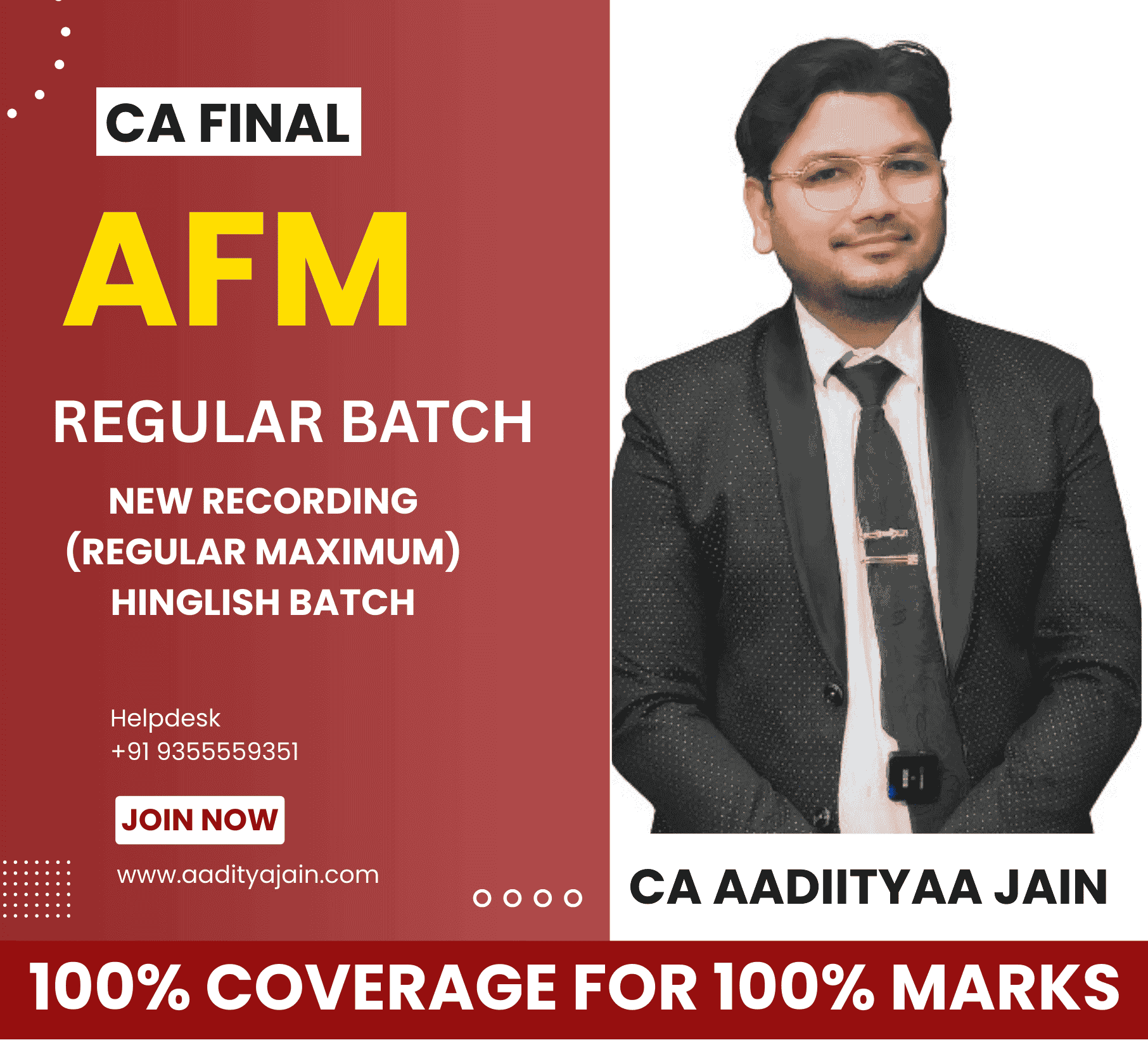 CA Final AFM Comprehensive Batch (Regular Maximum)