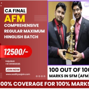 CA Final AFM Comprehensive Batch (Regular Maximum)